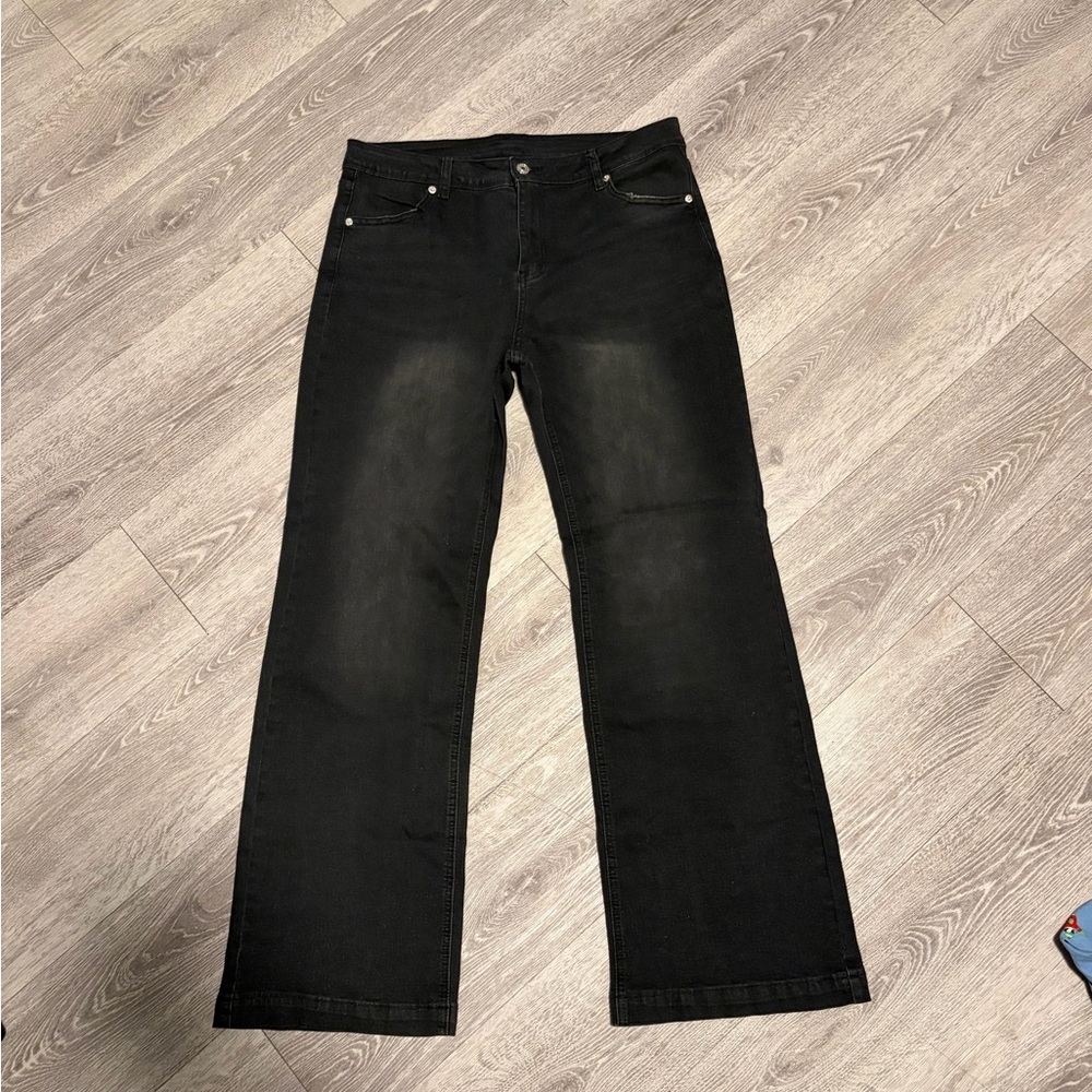 Black Straight-Leg Jeans Amazon Brand